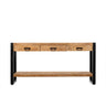 Consoletafel Britt mangohout 150 cm - naturel en bruin - Mooier Thuis