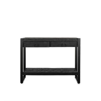 Bijzettafel Britt mangohout zwart 120 cm - Mooier Thuis