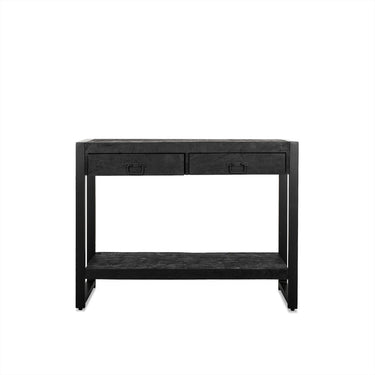 Bijzettafel Britt mangohout zwart 120 cm