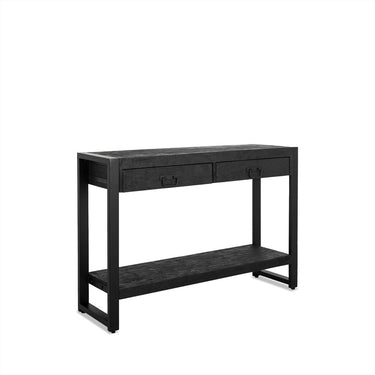 Bijzettafel Britt mangohout zwart 120 cm