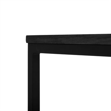 Banktafel Rya Zwart Mangohout Set van 2