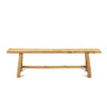 Bankje Blora teak 160 cm - naturel - Mooier Thuis