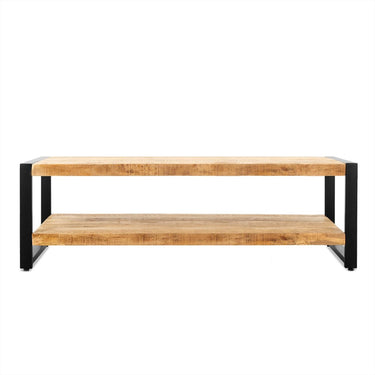Salontafel Britt mangohout met legplank 140 cm