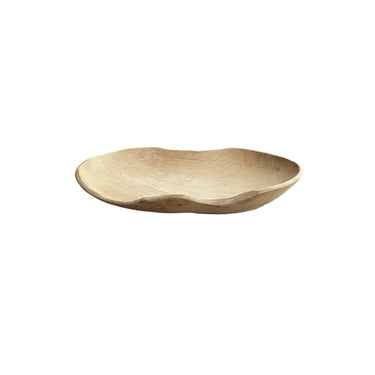 Decoratieve schaal van teak 40 cm