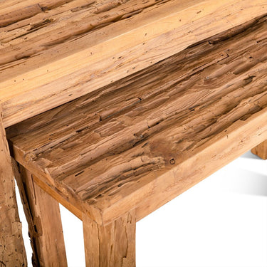 Set van 2 bijzettafels Bridge teakhout