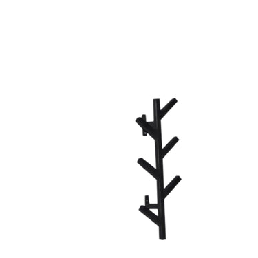 Wandkapstok zwart 50 cm industrieel set van 2 stuks