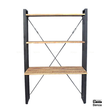 Wandtafel Bureau Britt mangohout staal 60x130 cm