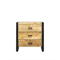 Ladekast Britt mangohout 80 cm - Mooier Thuis