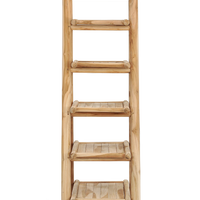 Benoa Barney ladderkast vouwbaar teakhout 165 cm - Mooier Thuis