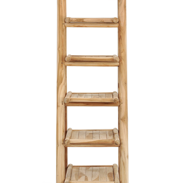 Barney ladderkast vouwbaar teakhout 165 cm