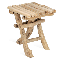 Bijzettafel Barney teakhout 30x30 cm - Mooier Thuis