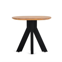 Runa bijzettafel ovaal mangohout 60 cm - Mooier Thuis