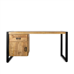 Bureau Britt mangohout met lade en deur
