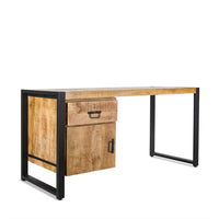 Bureau Britt mangohout met lade en deur