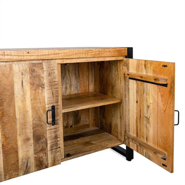 Sideboard Britt 200 cm Holz schwarz