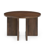 Salontafel Jade rond mangohout bruin 60 cm - Mooier Thuis