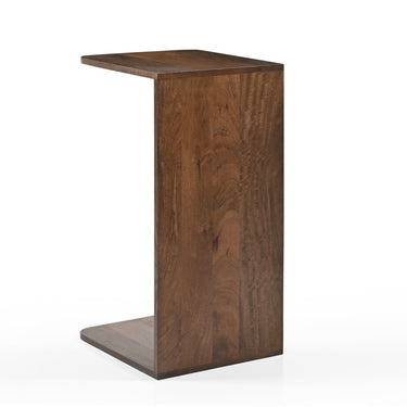 Jade bijzettafel rechthoekig bruin walnoothout 70 cm