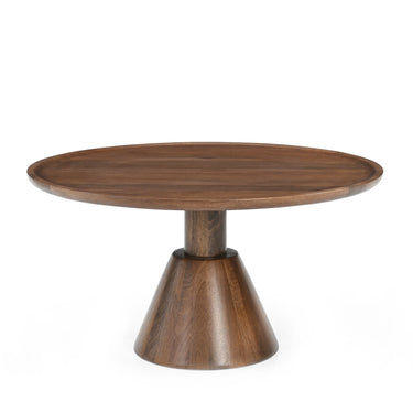 Salontafel Jade mangohout kegelvoet 75 cm bruin