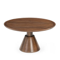 Benoa Salontafel Jade mangohout kegelvoet 75 cm bruin