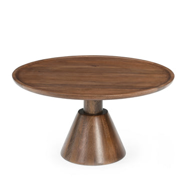 Salontafel Jade mangohout kegelvoet 75 cm bruin