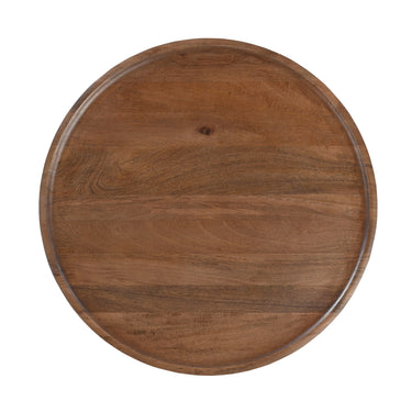 Salontafel Jade mangohout kegelvoet 75 cm bruin