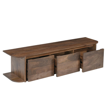 TV-meubel Jade zwevend mangohout bruin 160 cm