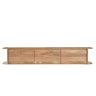 Zwevend TV-meubel Jade mangohout naturel 200 cm zwevende tv-meubel - bruin en naturel - Mooier Thuis