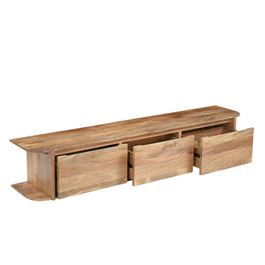 TV-meubel Jade zwevend mangohout naturel 200 cm
