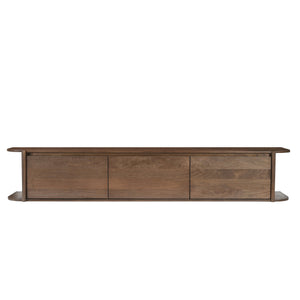 Zwevend TV-meubel Jade mangohout bruin 200 cm