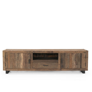 TV-meubel Roots gerecycled hout 2 deuren 1 lade 180 cm