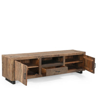 TV-meubel Roots gerecycled hout 2 deuren 1 lade 180 cm