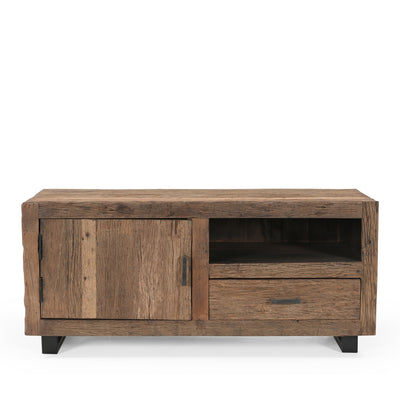 TV-meubel Roots gerecycled hout 1 deur 1 lade 110 cm