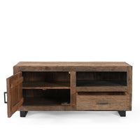 TV-meubel Roots gerecycled hout 1 deur 1 lade 110 cm