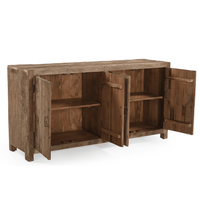 Dressoir Roots gerecycled hout 4 deuren 170 cm