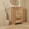 Ladekast Sophie met 5 laden - Mangohout Naturel dressoir - naturel en bruin - Mooier Thuis