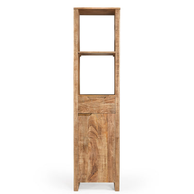 Boekenkast Sophie 55 mangohout smal en hoog