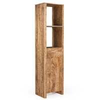 Boekenkast Sophie 55 mangohout smal en hoog