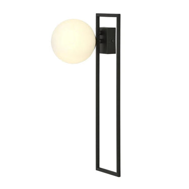 IMAGO 1B 1-lichts plafondlamp - Wit glas - Zwart frame