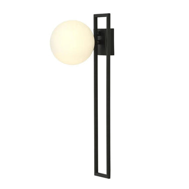 IMAGO 1C 1-lichts plafondlamp - Wit glas - Zwart frame