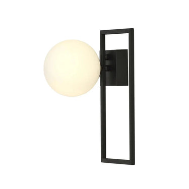 IMAGO 1D 1-lichts plafondlamp - Wit glas - Zwart frame