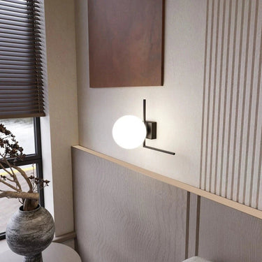 IMAGO 1G 1-lichts plafondlamp - Wit glas - Zwart frame
