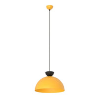 LUNARO 1L 1-lichts hanglamp - Oranje metaal - Mooier Thuis