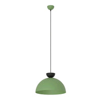 LUNARO 1L 1-lichts hanglamp - Groen metaal - Mooier Thuis