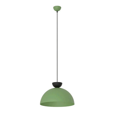 LUNARO 1L 1-lichts hanglamp - Groen metaal