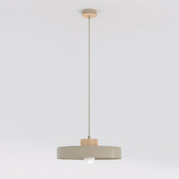 Kivi hanglamp hout 1-lichts mokka naturel groot