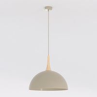 Nautica hanglamp hout 1-lichts mokka naturel groot