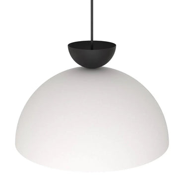LUNARO 1-lichts hanglamp - Wit metaal