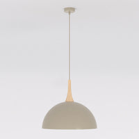 Nautica hanglamp hout 1-lichts mokka naturel groot