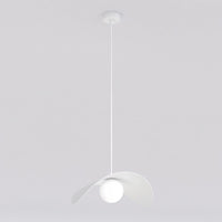Ritual hanglamp wit glas 1-lichts groot