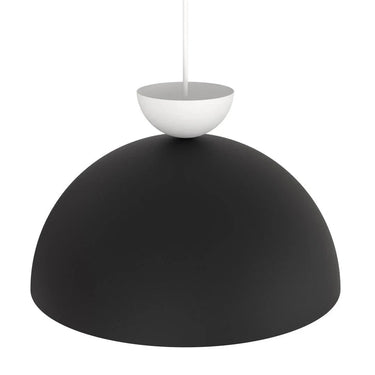 LUNARO 1-lichts hanglamp - Zwart metaal